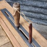 Vintage chopping block butcher table kitchen island