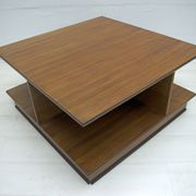 Table basse italienne en noyer de style moderne du milieu du siècle de F.Lli Saporiti, années 1960