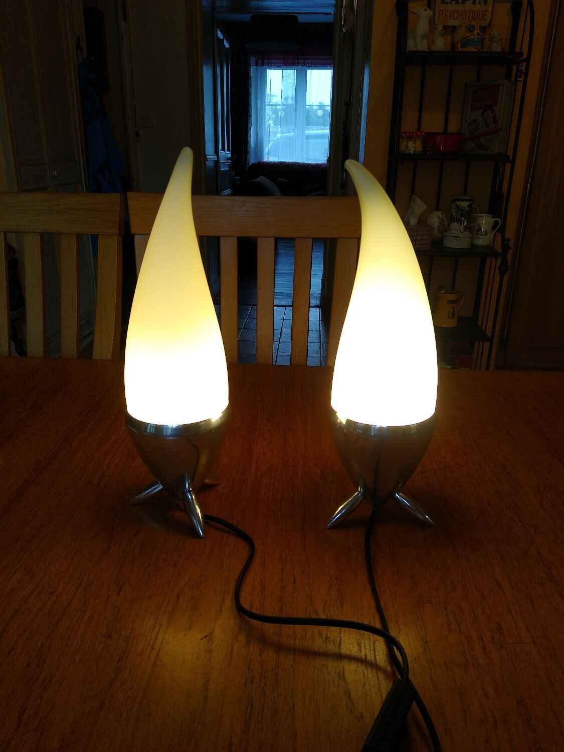 Vintage Lucien Gau table lamp