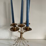 Golden candle holder