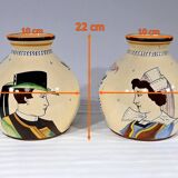 Pair of Earthenware Vases, Henriot Quimper – Mid 20th Century