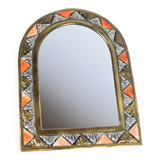 Decorated brass mirror 2