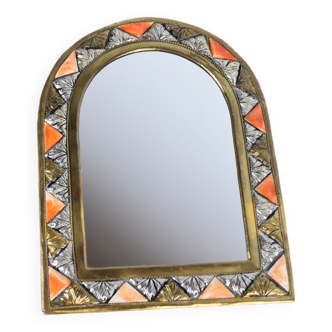 Miroir laiton décoré 2
