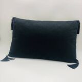 Rectangular cushion, cover and insert, black and white. Alexandra model