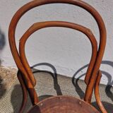4 curved wooden bistro chairs