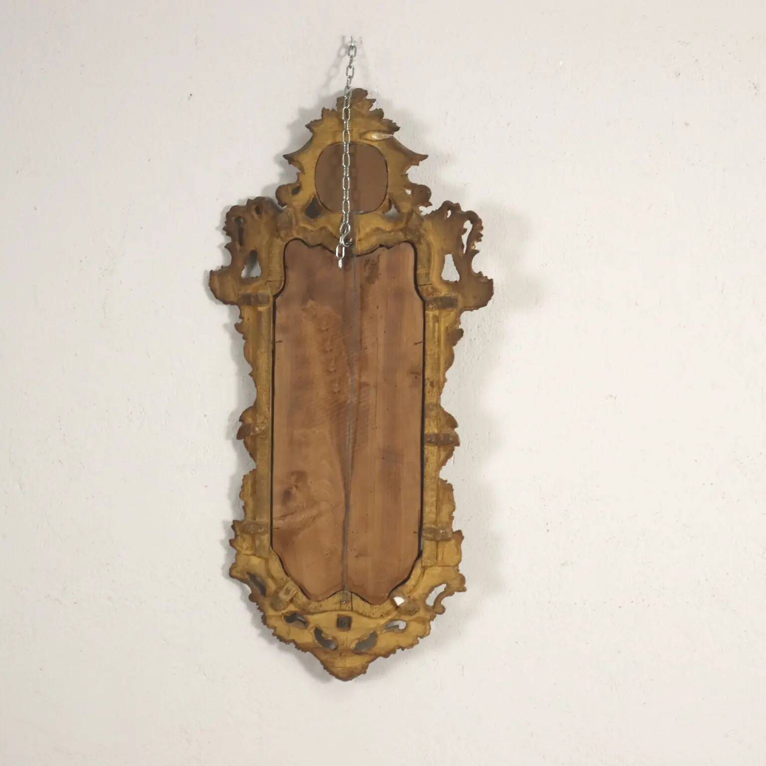Antique baroque mirrors from the mid-18th century, mercury mirror.