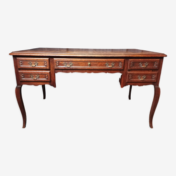 Louis XV style double-sided desk in oak