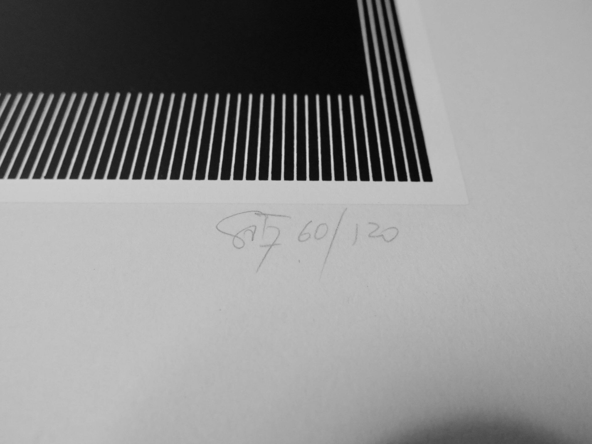 Sérigraphie de Jesùs Rafael-Soto. signée et numérotée.