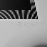 Screenprint by Jesùs Rafael-Soto. signed and numbered.