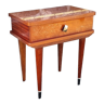 Varnished wood bedside table, 60s