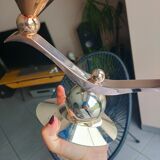 Bougeoir argenté double feux