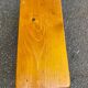 Small rectangular farmhouse stool in solid oak from the 1960s for children.