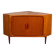 Commode d'Angle Mid-Century en Teck de Dyrlund, Danemark, 1960s