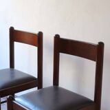 4 brutalist skai chairs (3 lots available)