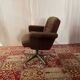 1970s swivel chair in tweed and chrome – 7 available