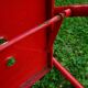 3 vintage vintage folding red metal chairs fine 70s