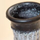 Glazed earthenware vase