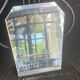 Mirror, centerpiece, to place, beveled and chiseled, art deco