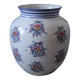Large painted ceramic flower vase