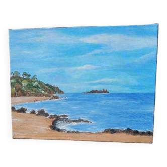 Painting on canvas Cancale
