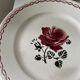 Assiettes plates Germaine Badonviller fleurs