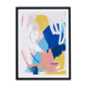 Chalk - signed art print in black wooden frame, 40 x 60cm