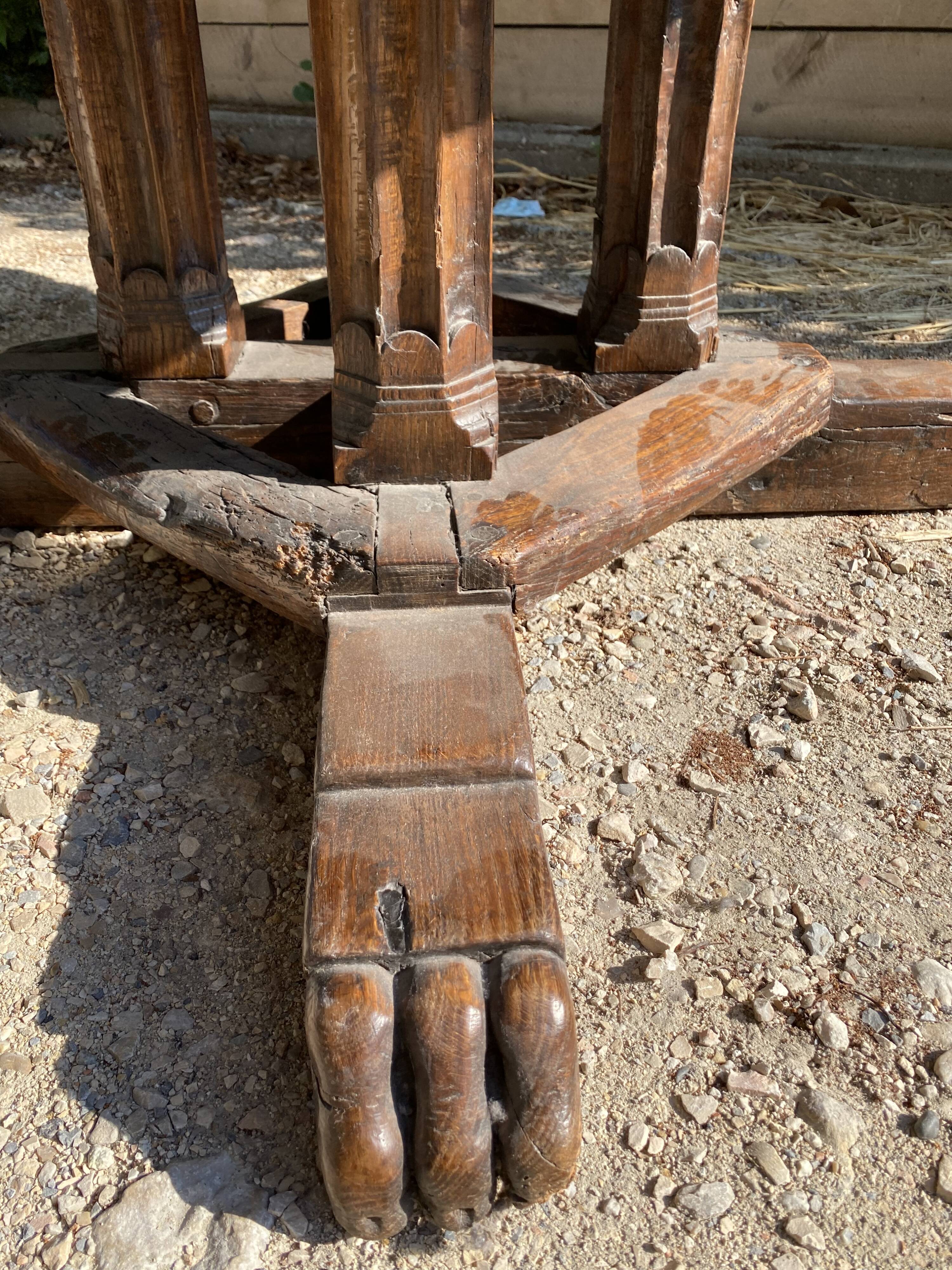 Medieval Gothic round table high period castle