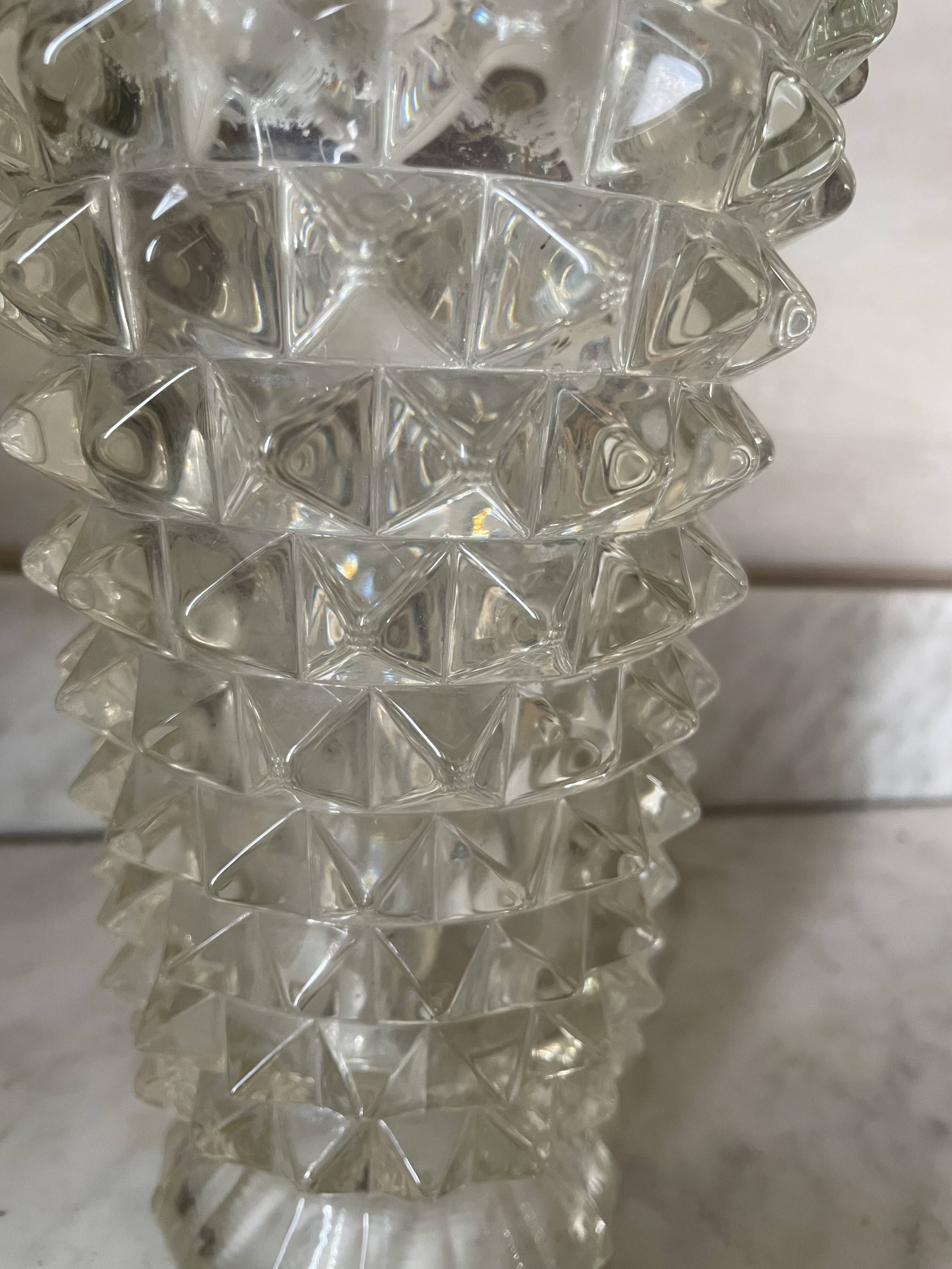 Rostrato Vase in Murano Glass, 1960s