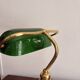 Old Notary Lamp Banker Desk Opaline Green Emeralite