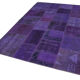 Handmade anatolian vintage 171 cm x 241 cm purple patchwork carpet