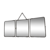 Triptych barber mirror 28x69cm vintage 1930