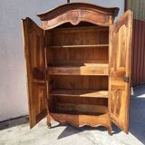 Louis xv cabinet in walnut gendarme’s hat