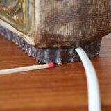 Sandstone lamp base, Willi Fischer, Ego Stengods, Sweden, 1960