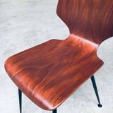 Mid-Century Modern Plywood Side Chairs attributed to Carlo Ratti for Legni Curvati, Italy, 1950s, Set of 3