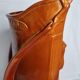Vintage sculptural umbrella stand golf bag imitation leather 70s 65 cm