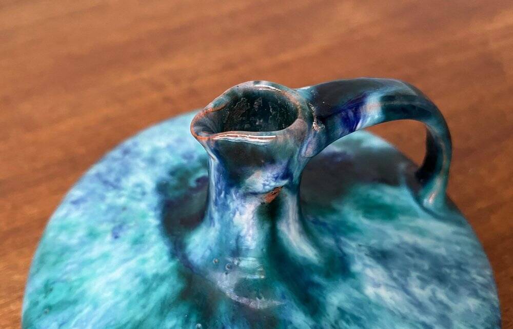 Studio Carafe Vase in German Ceramic from the Mid-Century by Ingeborg Langelotz for Ib Langelot, 1960s