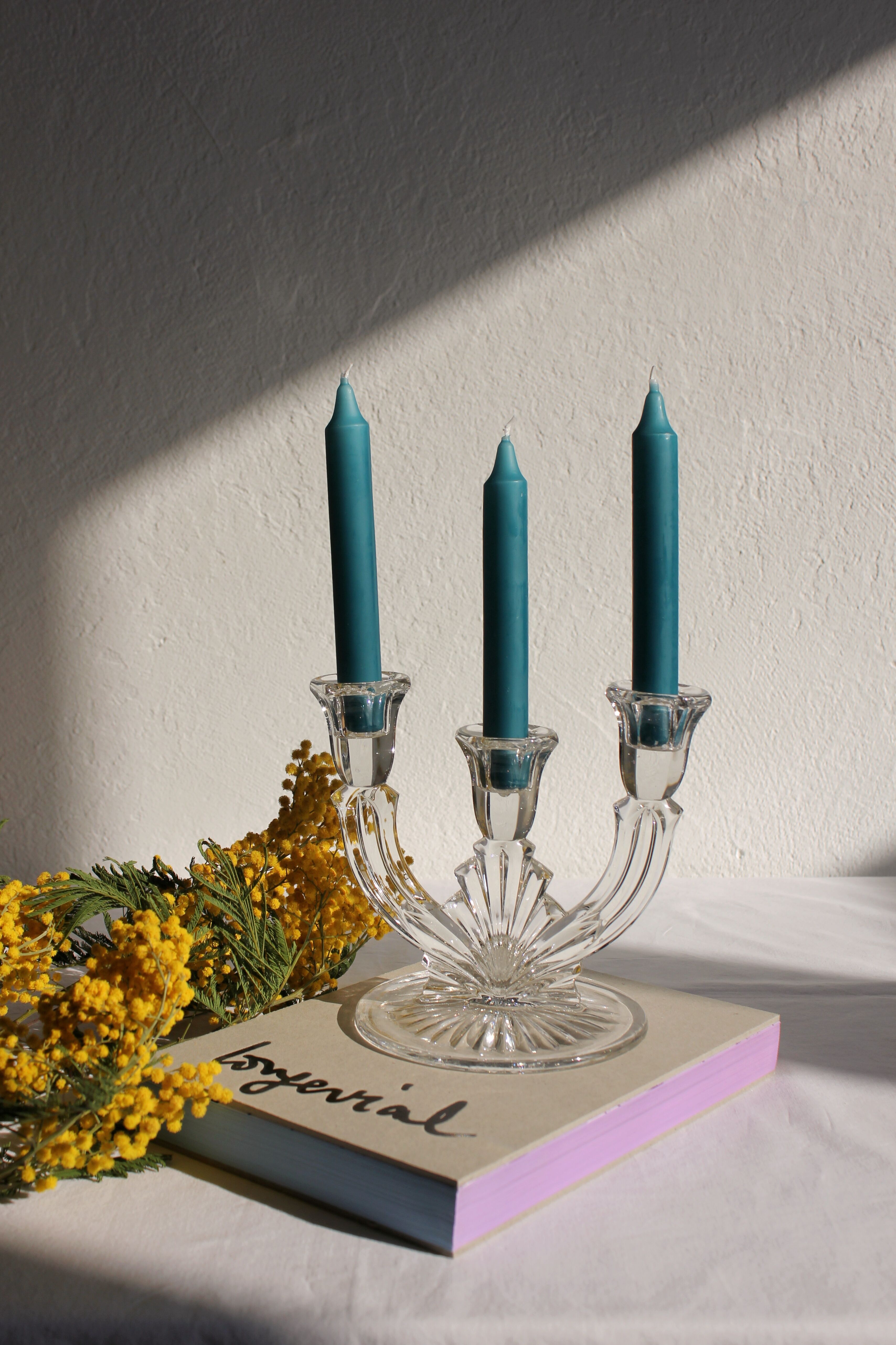 Vintage Crystal Candle Holder Chandelier