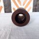 Solid wenge wood cylinder candle holder