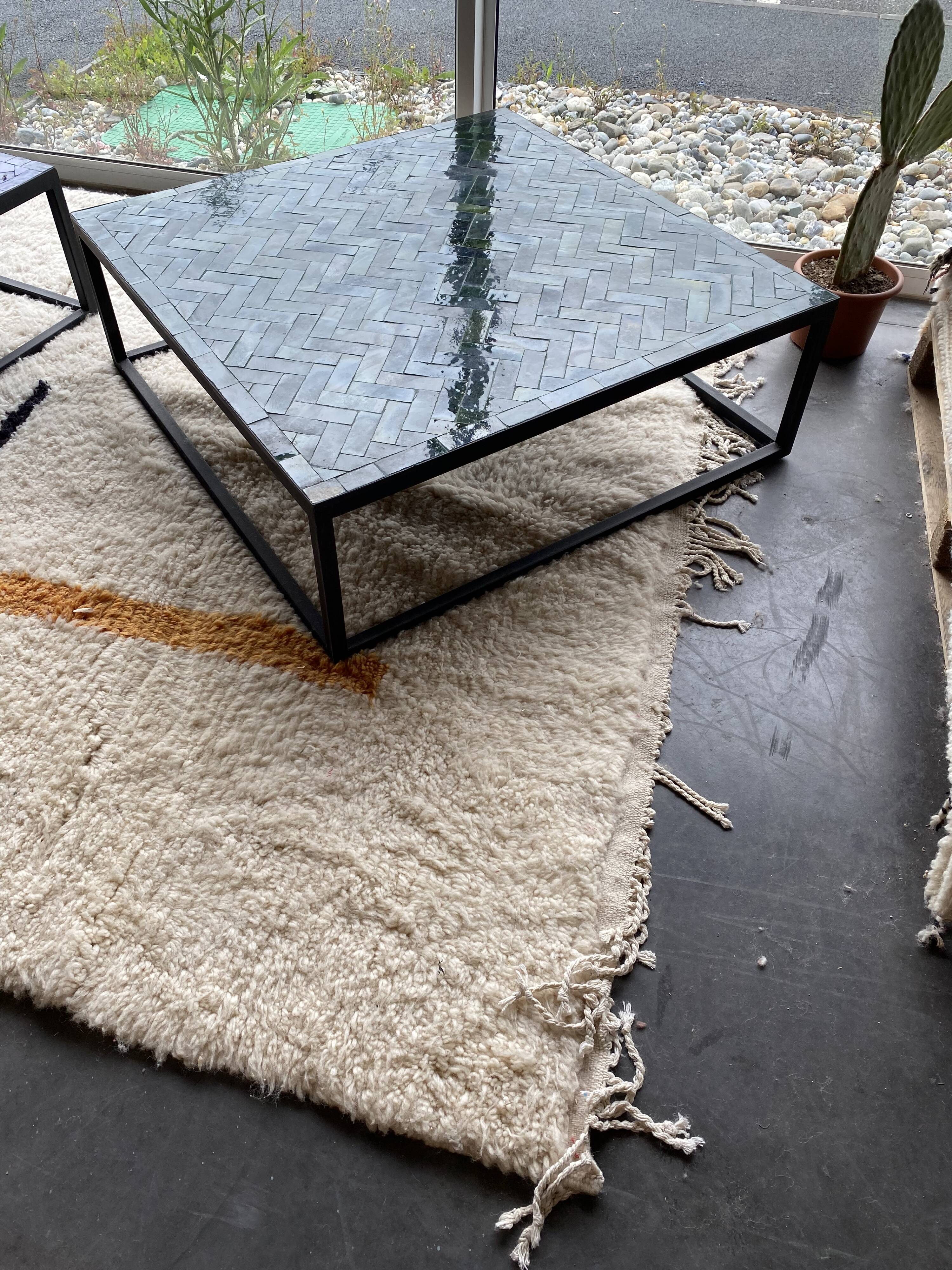 100x100x33 cm artisan zellige table