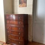 Large English chest of drawers - mahogany