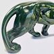 Ancienne statue statue lionne tigre Art Déco 1930 craquelé Saint Clément