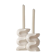 Duo of candle holders - CREAM WHITE