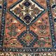 Antique handmade Heriz Karaja rug