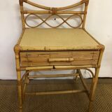 Rattan chairs with bedside