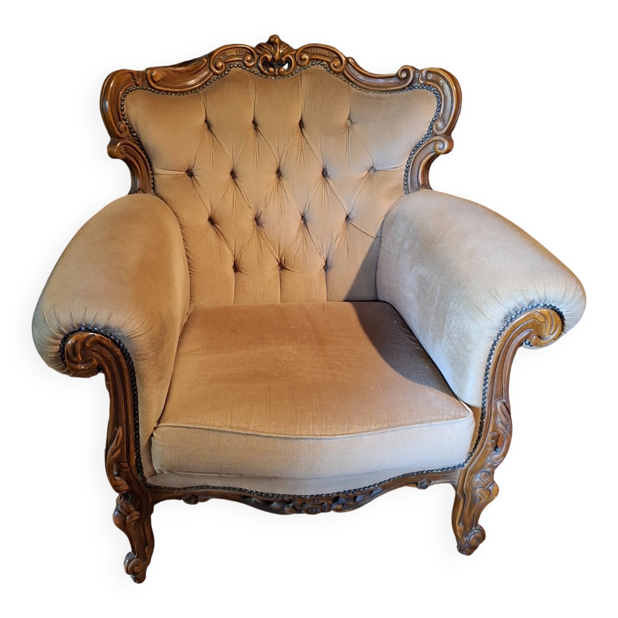 Antique bergère armchair