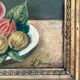 Old oil painting still life Flemish fruits
