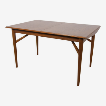 Mid-century extendable teak dining table from everest, 1960s