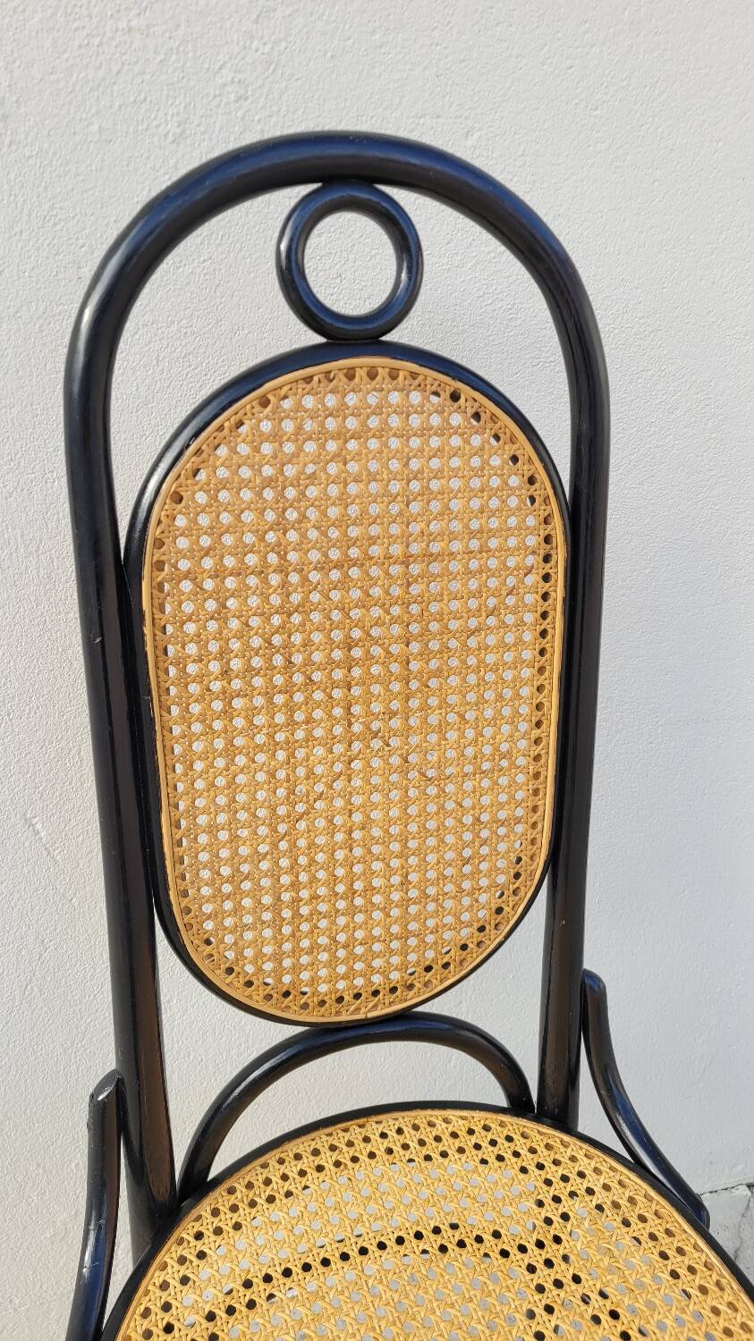 Thonet bistro chair n°17 canework and bentwood - 1900s