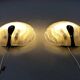 Hillebrand glass wall lamps  1960’s
