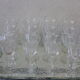 16 drinks wine, Tulip, glass shape transparent reasons silkscreens blueberries vintage 1950